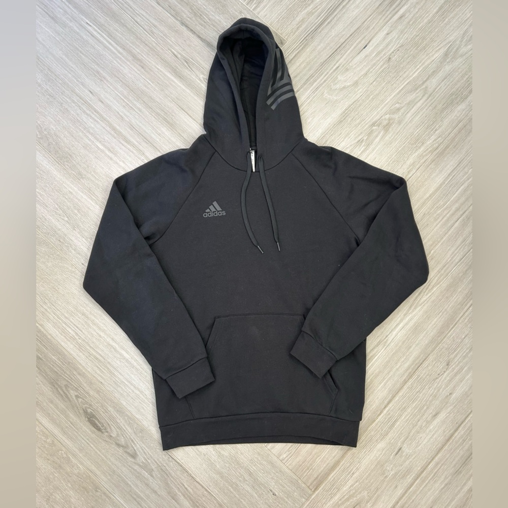 Black Adidas Hoodie Sweatshirt Size Medium